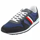 Tommy Hilfiger Herren Iconic Material Mix Runner Sneaker, Blau (Blue Ink C7h), 43 EU