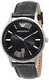 Emporio Armani Herren Analog Quarz Uhr mit Leder Armband AR11186