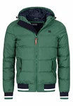 Indicode Herren Bacon Steppjacke in Daunenjacken-Optik Smoke Pine