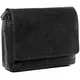 SID & VAIN Laptop Messenger Bag echt Leder Spencer XL groß Businesstasche 15'' Laptoptasche Umhängetasche Laptopfach Ledertasche Herren schwarz