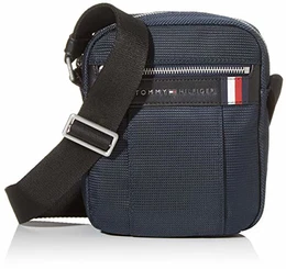 Herren Elevated Nylon Mini Reporter Schultertasche Blau (Sky Captain)