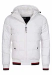 Indicode Herren Bacon Steppjacke in Daunenjacken-Optik Offwhite
