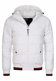 Herren Bacon Steppjacke in Daunenjacken-Optik Winterjacke Übergangsjacke Offwhite S