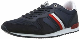Herren Iconic Material Mix Runner Sneaker, Blau (Desert Sky Dw5), 43 EU