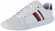 Tommy Hilfiger Herren Essential Leather Cupsole Sneaker, Weiß (White Ybs), 43 EU