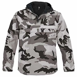 Hooded Windbreaker mit Fleecefutter urban - M