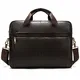 BAIGIO Aktentasche Herren Leder Laptoptasche Handtasche Business Umhängetasche 14 Zoll Vintage Ledertasche Businesstasche Klassische Messenger-Tasche, Schultertasche, Dunkler Kaffee