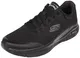 Skechers Herren Arch Fit Sneaker, Black Textile Synthetic Trim, 43 EU