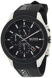 Herren Chronograph Quartz Uhr mit Silikon Armband 1513716