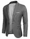 COOFANDY Sakko Herren Sportlich Sommerjacke Anzüge Blazer Jackett Slim Fit Lässige Anzugjacke Grau M