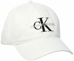 Herren Ckj Monogram Baseball Cap, Weiß (Bright White Yaf), One size (Herstellergröße: OS)