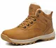 ABTOP Winterschuhe Herren Winterstiefel Damen Schneestiefel Warm Gefütterte Stiefelette Outdoor Boots Arbeitsschuhe Arbeitsstiefel Winter Wandern Arbeiten (43 EU, A9285-Gelb)
