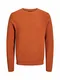 JACK & JONES Herren JJELIAM Knit Crew Neck NOOS Pullover, Rot (Umber Umber), Medium (Herstellergröße: M)
