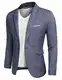 MAXMODA Blazer Herren Slim Fit Sakko Herren Modern Männer Sportlich Jackett Freizeit Blau m