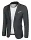 MAXMODA Grau Sakko Herren Modern Blazer Männer Slim Fit Jackett Sportlich m1