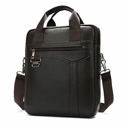 Schultertasche Herren Umhängetasche Leder Herrentasche Vintage Crossbody Messenger Bag Business Aktentasche für Arbeit Reise Alltagsleben