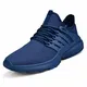 ZOCAVIA Damen Herren Turnschuhe Ultraleichte Laufschuhe Atmungsaktive rutschfest Sportschuhe Gym Tennis Schuhe Blau 43