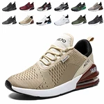populalar Laufschuhe Turnschuhe Sportschuhe Straßenlaufschuhe Sneaker Atmungsaktiv Trainer Running Fitness Gym Outdoor Gold/Braun/Weiß