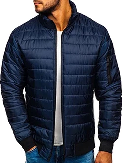 BOLF Herren Bomberjacke Übergangsjacke Stehkragen [1A1]