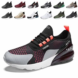 Laufschuhe Herren Damen Turnschuhe Sportschuhe Straßenlaufschuhe Sneaker Atmungsaktiv Trainer für Running Fitness Gym Outdoor Leichte 4SchwarzPinkWeiß 43EU