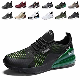 Laufschuhe Herren Damen Turnschuhe Sportschuhe Straßenlaufschuhe Sneaker Atmungsaktiv Trainer für Running Fitness Gym Outdoor Leichte 5SchwarzGrün 43EU