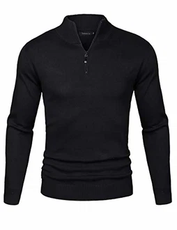 Sykooria Herren Strickpullover Feinstrick Schwarz Sykooria Herren Strickpullover Feinstrick Schwarz
