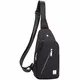 HASAGEI Brusttasche Sling Bag Schultertasche für Damen und Herren Crossbody Bag Umhängetasche Rucksack (1713Black, S)