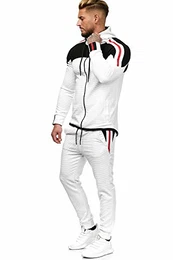 Herren Jogginganzug Sportanzug Modell 1148 Weiss M