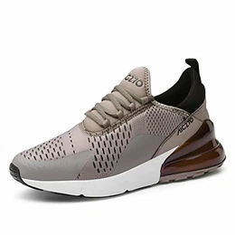 gojiang Laufschuhe Herren Damen Turnschuhe Sportschuhe Straßenlaufschuhe Sneaker Atmungsaktiv Trainer für Running Fitness Gym Outdoor Leichte 3Brown 43EU