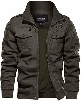TACVASEN Herrenjacke Parka Übergangsjacke 