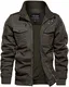 TACVASEN Übergangsjacke Herren Winterparka Militär Jacke Kurz Parka Pilotenjacke Herren Blouson Frühling Leicht Winter Jacken Männer Windjacke Feldjacke Jagdjacke Outdoorjacke
