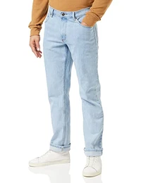 Herren Authentic Straight Jeans, Blau (Bleach X9e), 32W / 32L