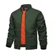 KEFITEVD Wintermäntel für Männer Classic Fit Bomberjacken Männer wattierte Jacke Casual Military Windbreaker Warm Thicken Outerwear