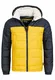 Indicode Herren Hanson Steppjacke in Daunenjacken-Optik mit Abnehmbarer Kapuze   warme sportliche Winterjacke gefütterte Übergangsjacke Teddyfell Jacke für Männer Mustard M