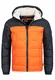 Indicode Herren Hanson Steppjacke in Daunenjacken-Optik mit Abnehmbarer Kapuze   warme sportliche Winterjacke gefütterte Übergangsjacke Teddyfell Jacke für Männer Orangeade M