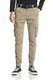 Ehpow Herren Jogger Cargohose Chino Hose Freizeithose Stretch-Material Slim Fit(Beige,32)