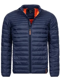 Herren Islington leichte Steppjacke in Daunenjacken-Optik Übergangsjacke Regenjacke Navy M