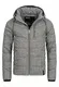 Indicode Herren Circus Steppjacke in Daunenjacken-Optik mit Kapuze   warme strapazierfähige Winterjacke gefütterte robuste Übergangsjacke mellierte Jacke für Männer Dk Grey M