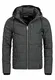 Indicode Herren Circus Steppjacke in Daunenjacken-Optik mit Kapuze   warme strapazierfähige Winterjacke gefütterte robuste Übergangsjacke mellierte Jacke für Männer Black M