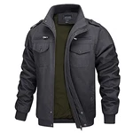 MAGCOMSEN Herren Militär Übergangsjacke Tactical Stil Grau