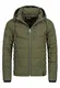 Indicode Herren Circus Steppjacke in Daunenjacken-Optik mit Kapuze   warme strapazierfähige Winterjacke gefütterte robuste Übergangsjacke mellierte Jacke für Männer Army L