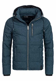 Herren Circus Steppjacke in Daunenjacken-Optik Winterjacke Übergangsjacke Navy M