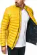 Indicode Herren Islington Steppjacke in Daunenjacken-Optik mit Stehkragen   gefütterte sportliche Übergangsjacke Moderne leichte Winterjacke modische Jacke für Männer Golden Yellow M