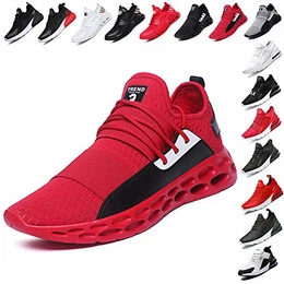 LINGTEU Sportschuhe Herren Turnschuhe Straßenlaufschuhe Laufschuhe Sneaker Leichtgewichts Freizeit Atmungsaktive für Gym Fitness Schuhe