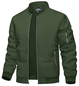 TACVASEN Herren Bomberjacke Fliegerjacke Übergangsjacke Pilotenjacke Armeegrün TACVASEN Herren Bomberjacke Fliegerjacke Übergangsjacke Pilotenjacke Armeegrün