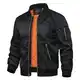 TACVASEN Herren Bomber Blouson Herbstjacke Warme Jacke Sportjacke Freizeit Outdoor Casual Laufjacke Freizeit Full Zip (M, Schwarz)