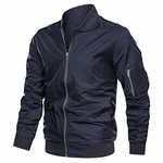 TACVASEN Bomberjacke Herren Übergangsjacke Schwarzblau