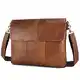 Echtes Leder Klein Umhängetasche Herren Clutch Tasche Reisen Schultertasche Henkeltasche Männer Messenger Bag - Braun