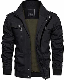 Übergangsjacke Herren Winterjacke Baumwolle Fliegerjacke US Bomberjacke Militär Jacke Parka Cargo Jacke Männer Arbeitsjacke Winter Cargojacke Taktische Winterparka Warm Bomberjacke