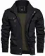 TACVASEN Übergangsjacke Herren Winterjacke Baumwolle Fliegerjacke US Bomberjacke Militär Jacke Parka Cargo Jacke Männer Arbeitsjacke Winter Cargojacke Taktische Winterparka Warm Bomberjacke